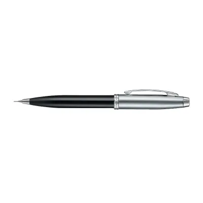 Sheaffer 100 Black & Brushed Chrome 0.7 mm Mechanical Pencil With Chrome Plated Trim